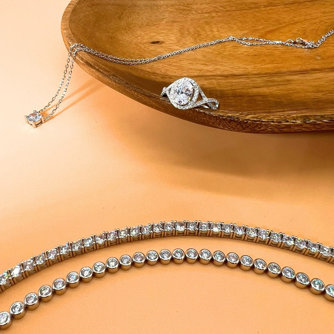 Necklace and Tennis Bracelet