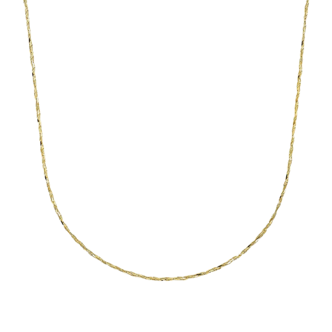 14K Yellow Gold Twist Chain 